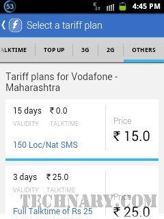 FreeCharge Android App