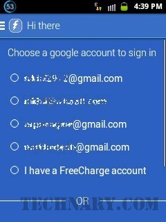 FreeCharge Android App