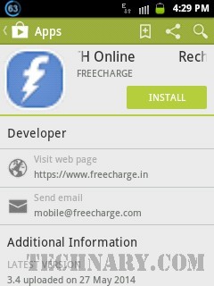 FreeCharge Android App