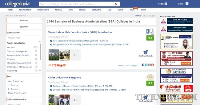 How to find colleges in India Online ? – Collegedunia