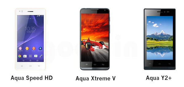 Intex Aqua Speed HD, Xtreme V and Aqua Y2+ launched