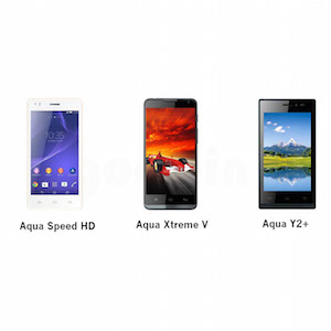 Intex Aqua Speed HD, Xtreme V and Aqua Y2+ launched