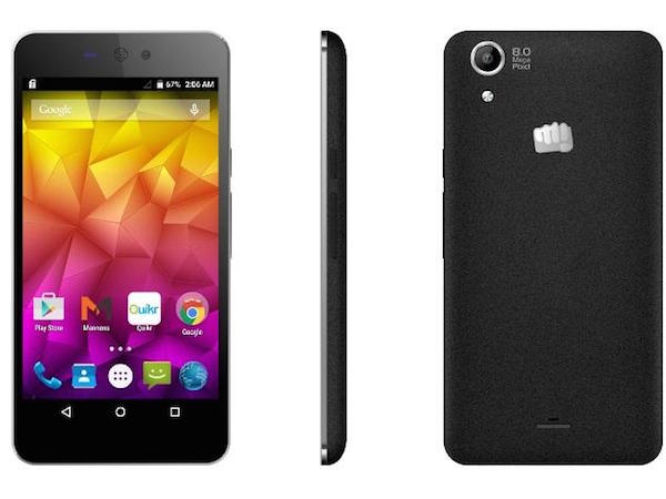 Micromax Canvas Selfie lens phone