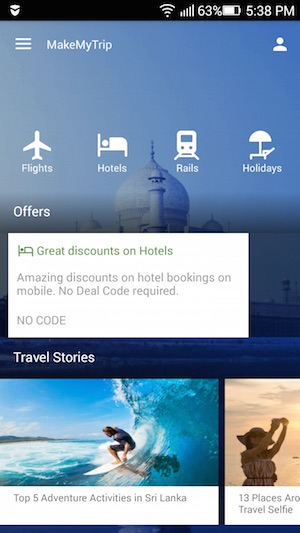 Travel Booking Becomes Hassle Free with MakeMyTrip App