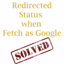 Redirected Status when Fetch as Google