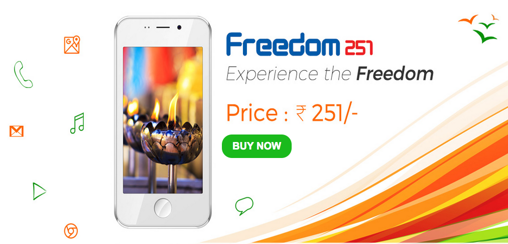 Ringing Bell Freedom 251 smartphone launched for Rs.251