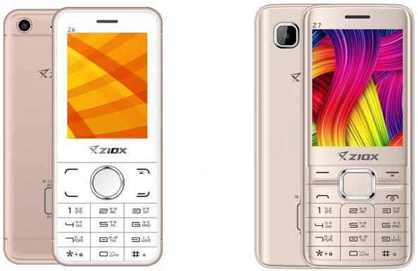 Ziox Z6 and Z7 launched for Rs.2,043