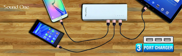 Sound One Compact Power Bank Dual USB Port and 3 USB Port launched