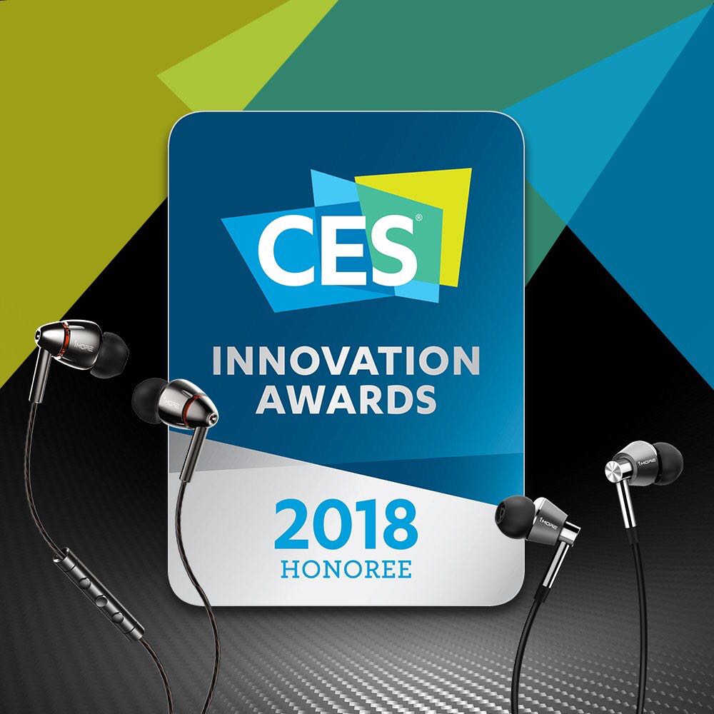 1MORE Headphones recognized as CES Innovation Award Honoree For 2018