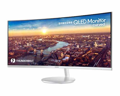 Samsung CJ791 QLED curved Monitor has Thunderbolt 3