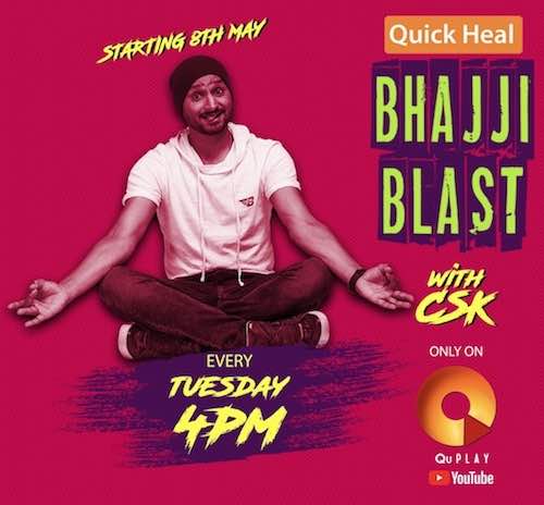 Quick Heal Bhajji Blast with CSK - Harbhajan Singh Announces the launch!