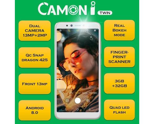 Tecno Camon i Twin launched in India for INR 11499