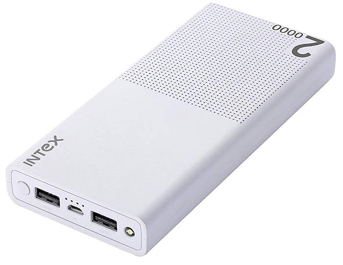  Intex IT-PBA 20K Poly 20000mAH Lithium Polymer Power Bank (White) 