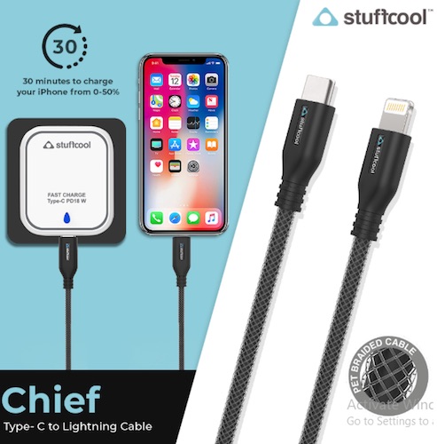 Stuffcool Chief Type-C to lightning cable