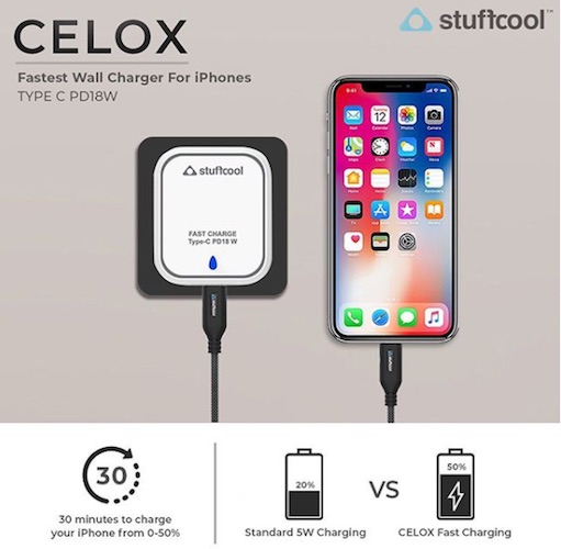 Stuffcool Celox Type-C power delivery wall charger