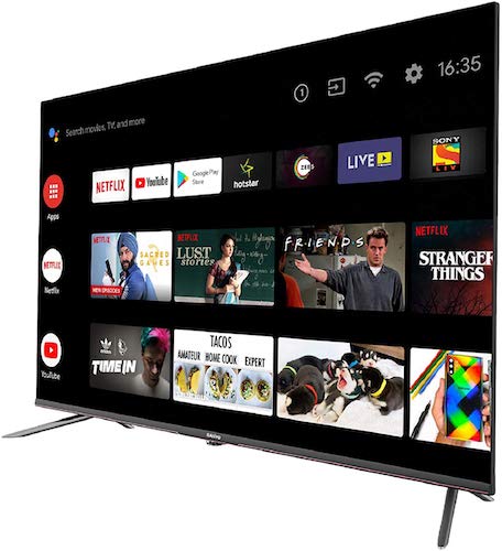 Sanyo 108 cm (43 inches) Kaizen Series 4K Ultra HD Smart Certified Android IPS LED TV XT-43A082U (Black) (2019 Model)