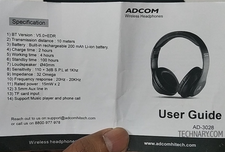 Adcom Shuffle Review - Over Ear Wireless Headphones