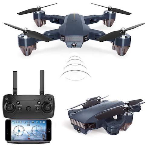 Amitasha Remote Control 480p Foldable Camera Drone Flying WiFi Quadcopter - Multicolour