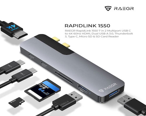 RAEGR RapidLink 1250 and 1550 USB-C hubs launched