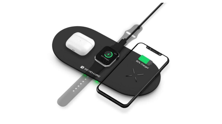 Sevenaire Dock D1600 Portable 3 in 1 Wireless Charging Mat for Apple Users