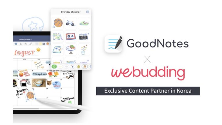 WeBudding and GoodNotes 5 partnership