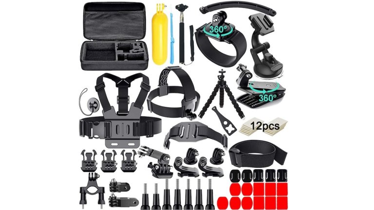Action Camera Accessories Kit