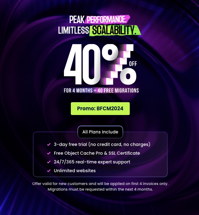 Best Web Hosting Black Friday Deal - 40% Off