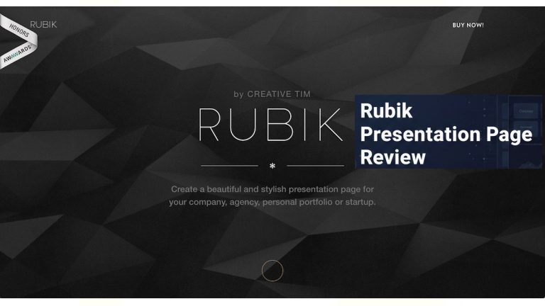 Rubik Presentation Page Review 2