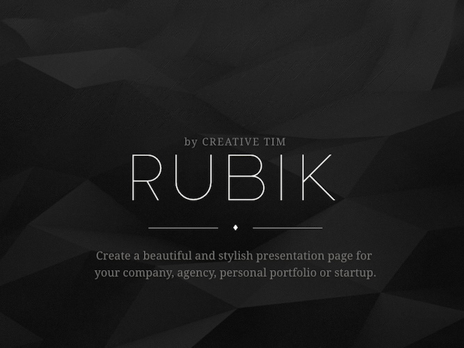 Rubik Presentation Page Review