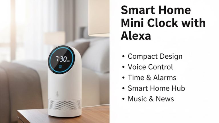 Smart Home Mini Clock with Alexa
