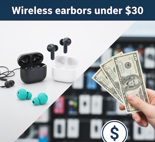 Wireless earbuds under $30