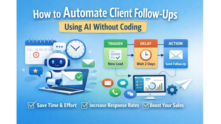 How to Automate Client Follow-Ups Using AI Without Coding