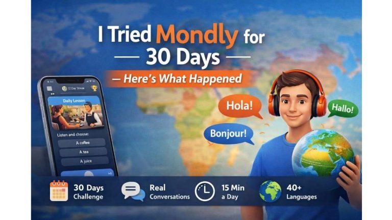 I Tried Mondly for 30 Days — Honest Review & Results