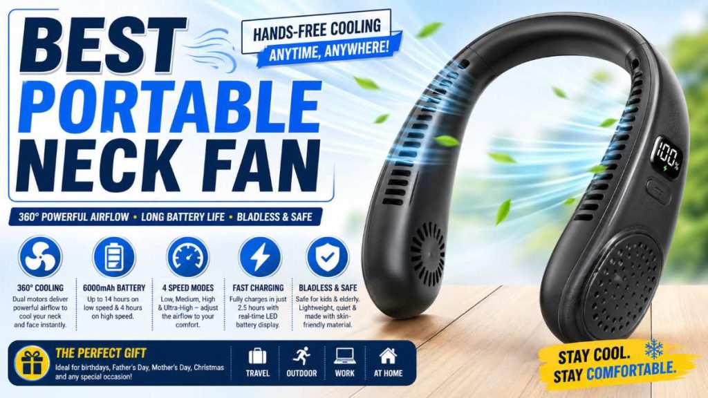 Best Portable Neck Fan 1