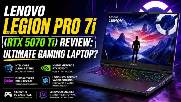 Lenovo Legion Pro 7i Review (RTX 5070 Ti): Ultimate Gaming Laptop?