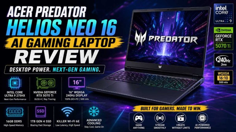 Acer Predator Helios Neo 16 AI Gaming Laptop Review (2026)