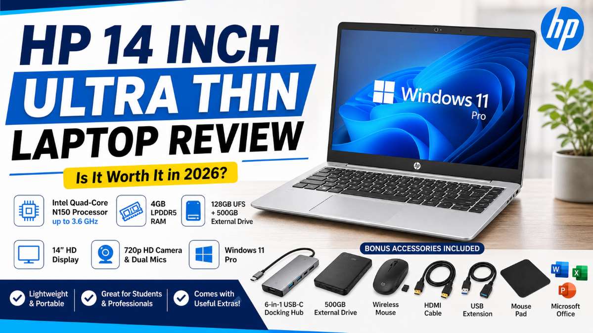 HP 14 inch Ultra Thin Laptop Review (2026) - Technary