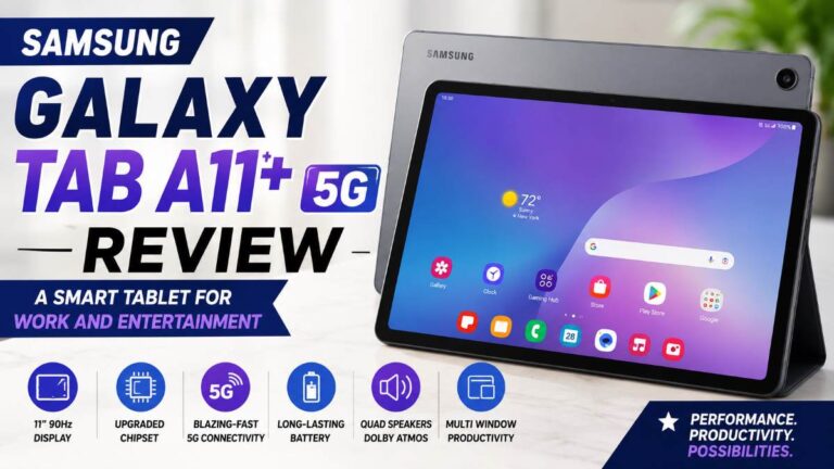Samsung Galaxy Tab A11+ 5G Review: A Smart Tablet for Work and Entertainment