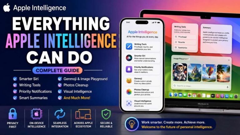 Everything Apple Intelligence Can Do (Complete Guide)