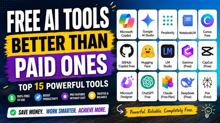 Free AI Tools Better Than Paid Ones (Top 15 Picks)