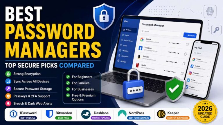 Best Password Managers (2026): Top Secure Picks Compared